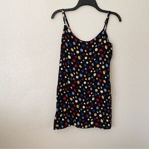 Reformation Seville Mini Dress In Multi Polka Dot